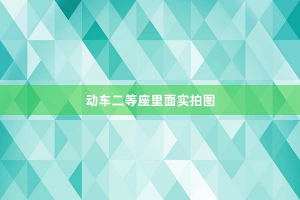 动车二等座里面实拍图